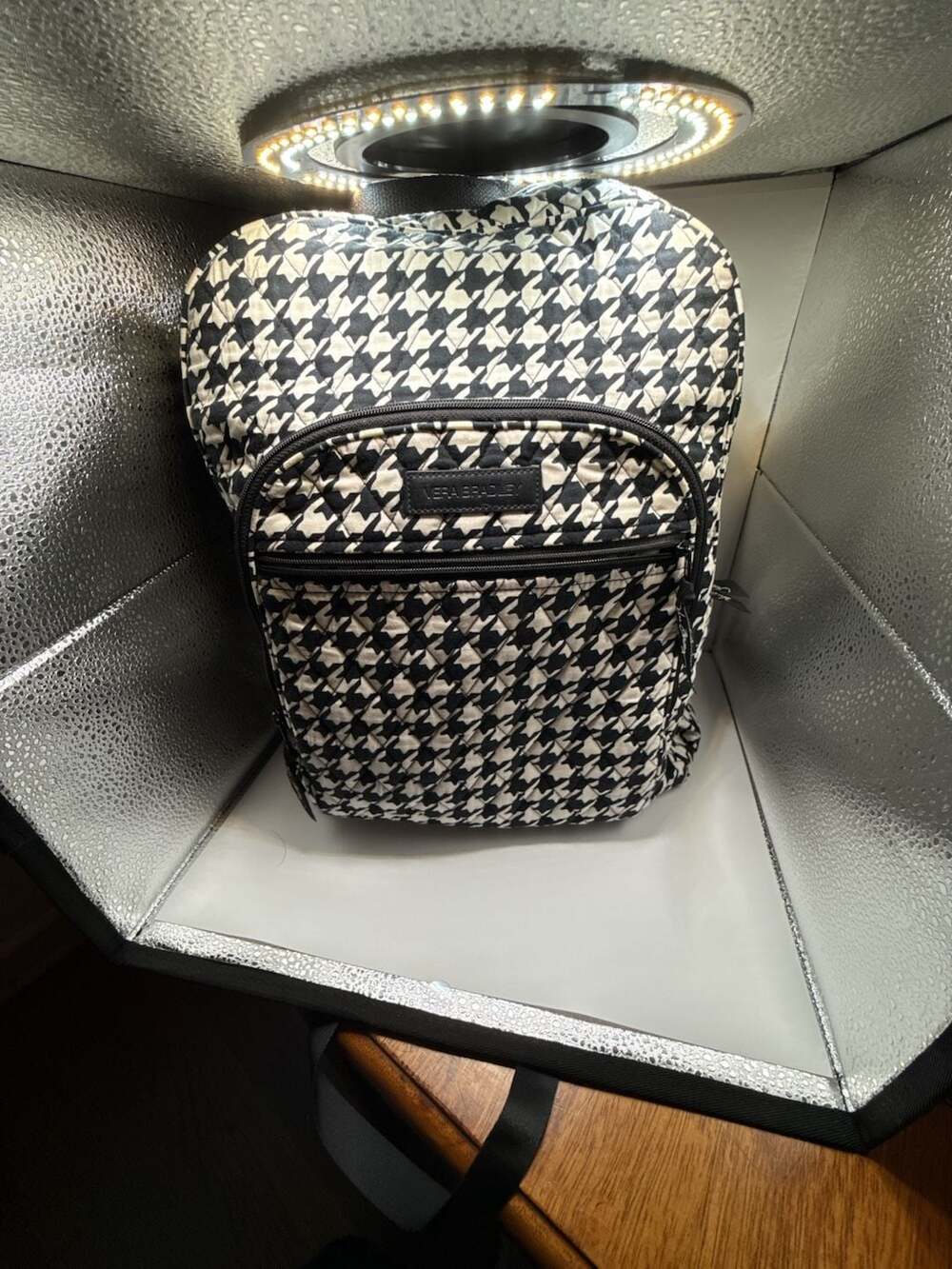 Vera Bradley Quilted Houndstooth Backpack
